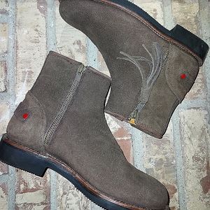 REALLY WILD Suede Zip Ankle Boots ASO Kate Princess Middleton Chelsea Excellent